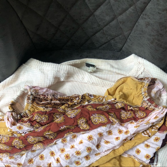 Free People Blossom Print Balloon-Sleeve Thermal - Picture 3 of 6